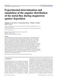 Experimental determination and simulation of the angular ...
