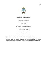 Mayo 1º - 1984 - Legislatura de Río Negro