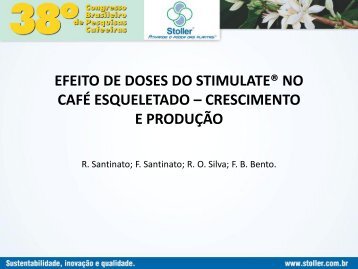 efeito de doses do stimulate® no café esqueletado – crescimento e ...