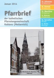 Pfarrbrief - St. Servatius.de