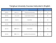 Tsinghua - Courses Taught in English - The Education Abroad ...