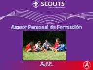 El Adulto Scout escoge a su Asesor Personal de FormaciÃ³n.