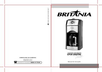 278 05 00 Rev1 Folheto de Instruções Cafeteira CP30 ... - Britânia