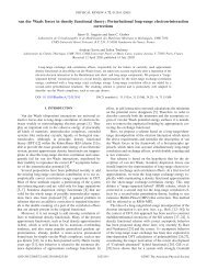 van der Waals forces in density functional theory - Laboratoire de ...