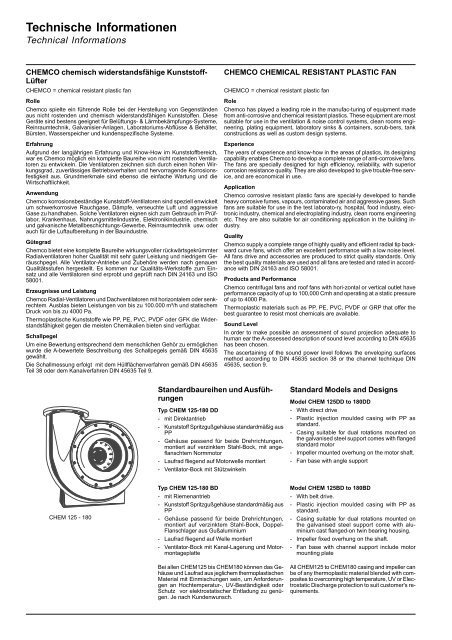 Technische Informationen - WOLTER VENTILATION