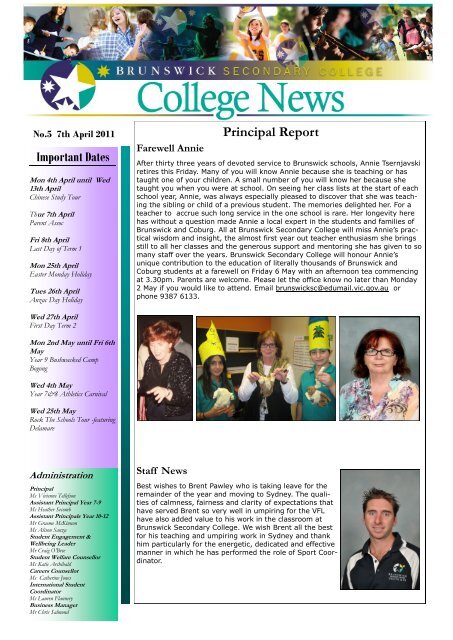 BSC News No 5.pdf - Brunswick Secondary College