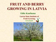 Stone fruit production in Latvia - Cost 873