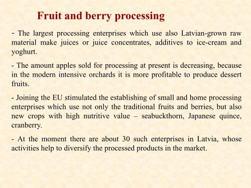 Stone fruit production in Latvia - Cost 873