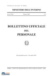 bollettino ufficiale personale - Ruoli di Anzianità - pubblicazioni ...