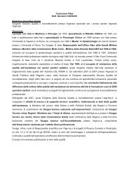 Curriculum Vitae Dott. Giovanni CARACCI Posizione ... - Age.Na.S.