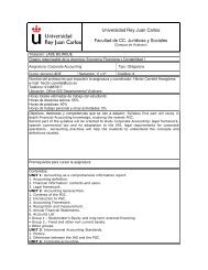 Corporate Accounting - FCJS - Universidad Rey Juan Carlos