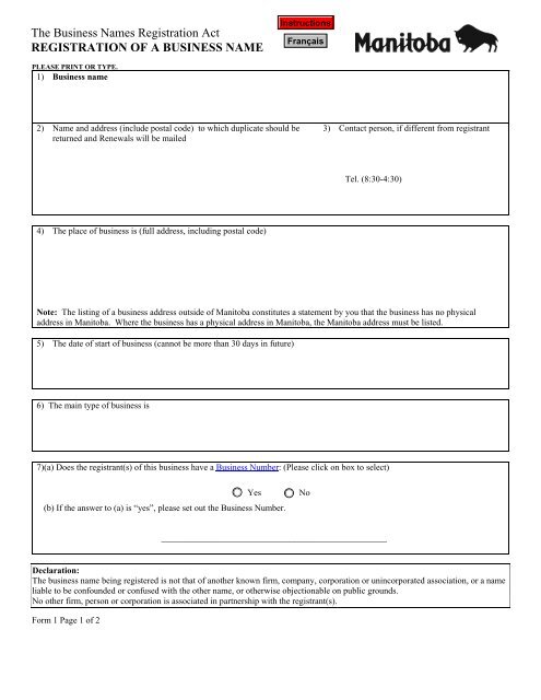 Registration of a Business Name - Companies Office