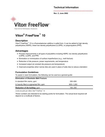 Viton FreeFlow 10 - Tomark Industries, Inc.