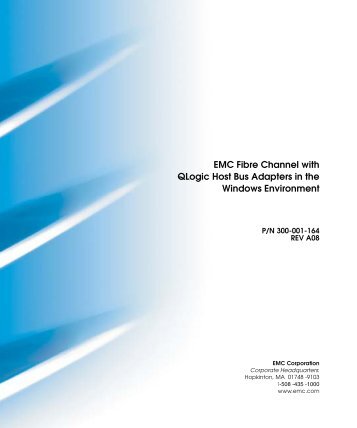 EMC Fibre Channel with QLogic Host Bus Adapters in the Windows ...