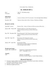 short curriculum vitae - Istituto di Chimica del Riconoscimento ...