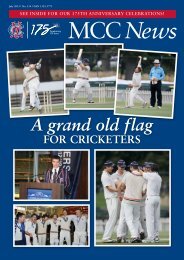 July 2013 edition - Melbourne Cricket Club