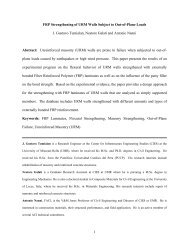 1 FRP Strengthening of URM Walls Subject to Out-of-Plane Loads J ...