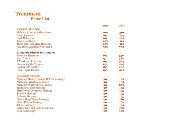 SPA PRICE LIST A4 1st OCT 10