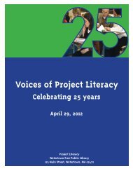 Voices of Project Literacy - Watertown Free Public Library