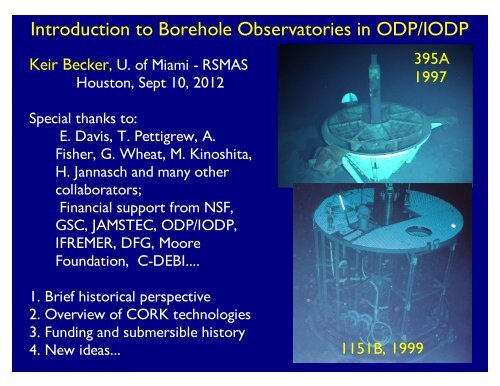 Introduction to Borehole Observatories in ODP/IODP