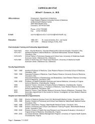 CURRICULUM VITAE Alfred F. Connors, Jr., M.D. - Rammelkamp ...