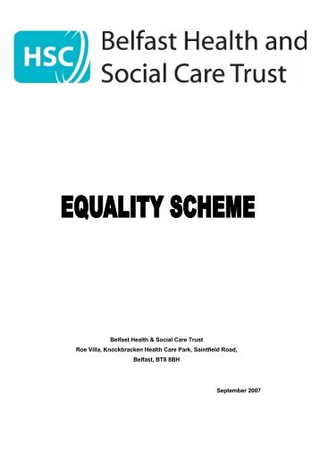 Equality Scheme - Belfast Health and Social Care Trust