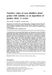 Nutritive value of corn distillers dried grains with solubles as an ...