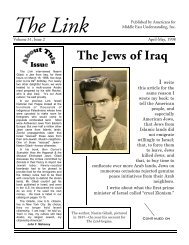 The Link - Americans for Middle East Understanding