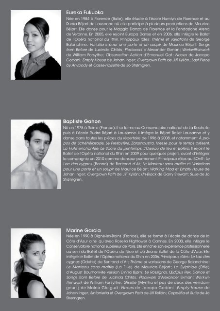 Trombinoscope Bios danseurs 2010-2011.indd - OpÃ©ra national du ...