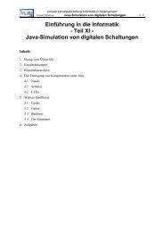 Java-Simulation von digitalen Schaltungen - VLiN