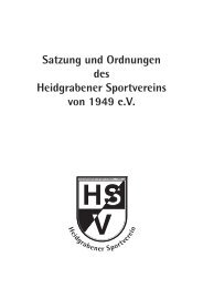 Satzung - Heidgrabener Sportverein von 1949 e.V.