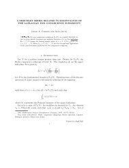A DIRICHLET SERIES RELATED TO EIGENVALUES OF THE ...
