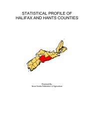 statistical profile of halifax and hants counties - Nova Scotia ...