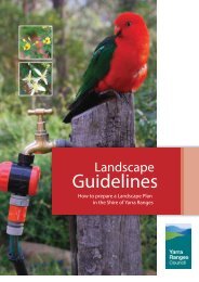 Landscape Guidelines - Shire of Yarra Ranges