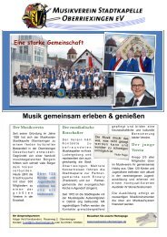 Vorstellung Musikverein Stadtkapelle Oberriexingen