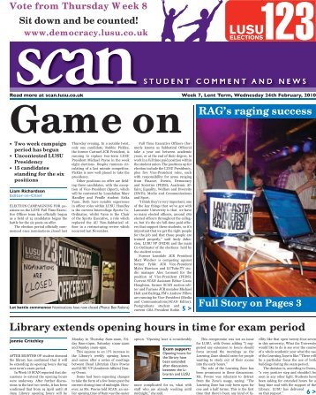 Library extends opening hours in time for exam period ... - Scan - Lusu