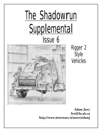 The Shadowrun Supplemental #6 R2 Vehicles
