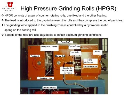 effect of comminution method on particle damage and breakage