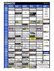 Download Current Group Exercise Class Schedule - Franco's ...