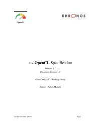 The OpenCL Specification - Camlunity