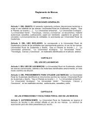 Reglamento de Marcas - Universidad Rural de Guatemala