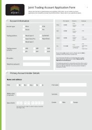 Joint Trading Account Application Form - Alpari UK