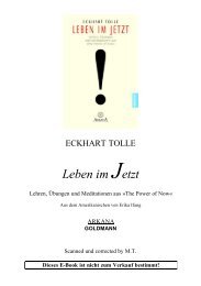 Eckhart Tolle - Leben im Jetzt