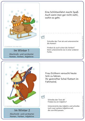 Im Winter 1 Im Winter 2 - Zaubereinmaleins
