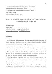 Acerca del estilo formal y los tipos... - Facultad de Ciencias Humanas