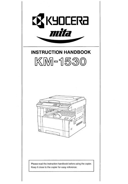 KM-1530 Instruction Handbook - KYOCERA Document Solutions