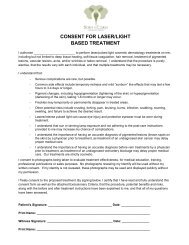 CONSENT FOR LASER/LIGHT BASED TREATMENT - Urogyn.org
