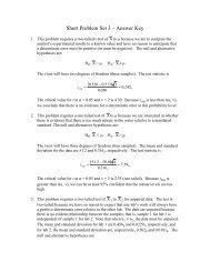 Short Problem Set 3 â Answer Key