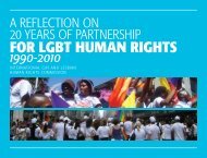 FOR LGBT HUMAN RIGHTS - International Gay and Lesbian ...