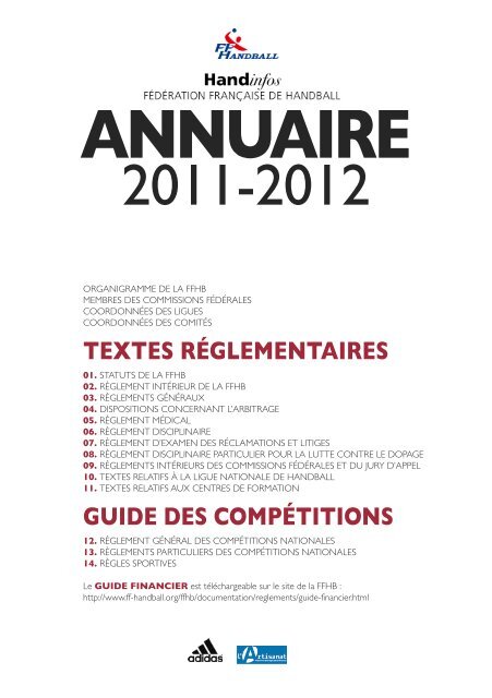 annuaire de la ffhb 2011/2012